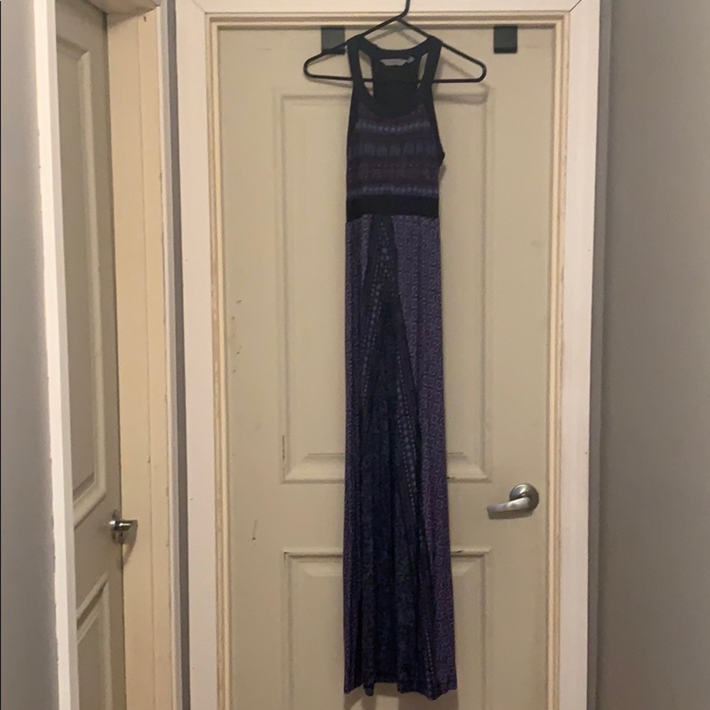 Athleta long halter dress
